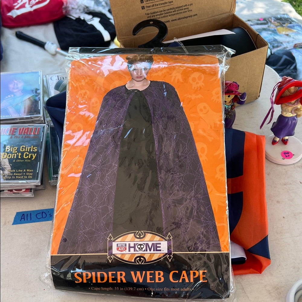 Spider Web Cape for Adult - Purple & Black